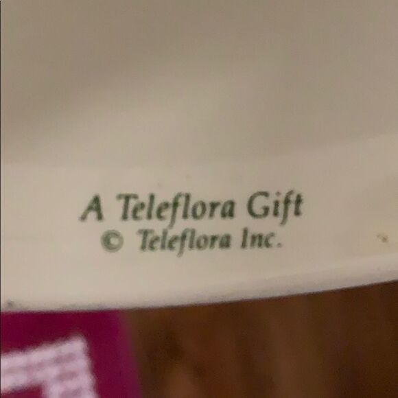 Vtg 90s Teleflora ceramic Christmas candle… - Picture 4 of 6